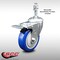 Service Caster 4 Inch SS Blue Polyurethane 10mm Threaded Stem Caster with Total Lock Brake SCC-SSTSTTL20S414-PPUB-BLUE-M1015 - alternate 1